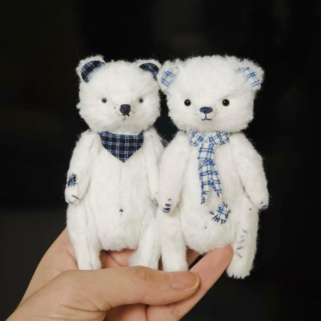 白熊弟くん アーティストベア テディベア ミニチュア 海外作家様 ハンドメイド