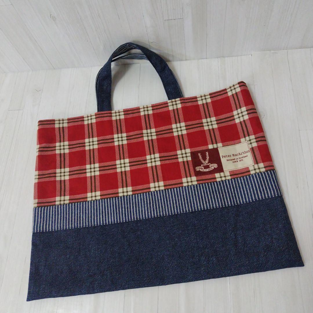 入園入学グッズ5点セット☆チェック柄☆レッド