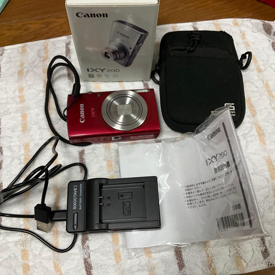 Canon IXY200 コンパクトデジタルカメラ レッド