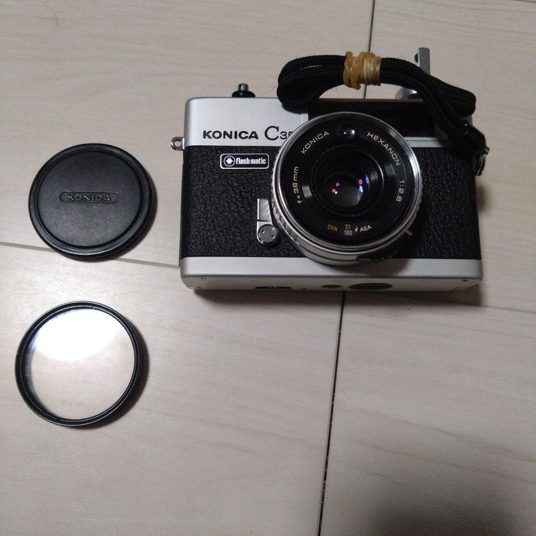 実写済　露出計作動　KONICA C35 フィルムカメラ