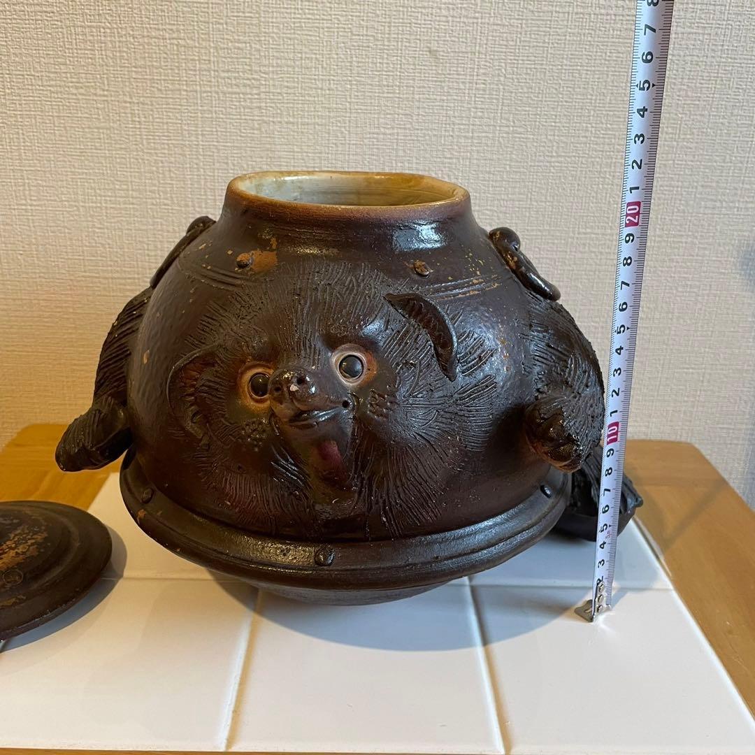 【古道具】✴︎たぬきの分福茶釜✴︎置物✴︎和の雰囲気◎