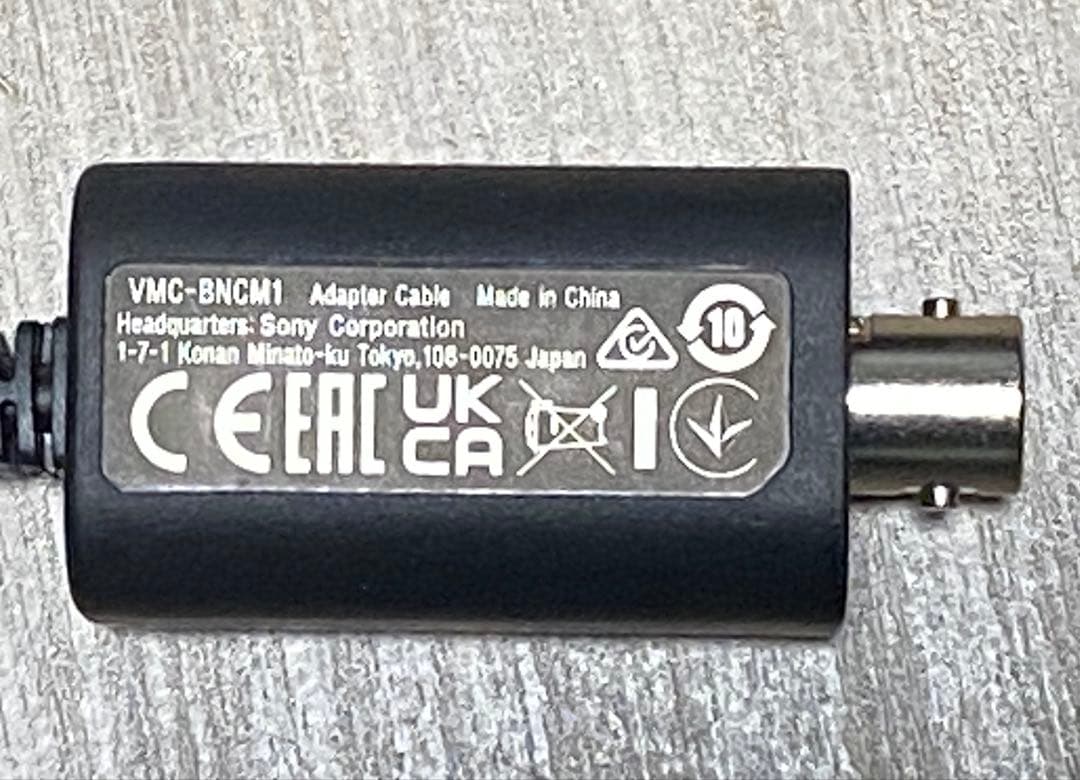 SONY VMC-BNCM1タイムコードシンクケーブル 動作品