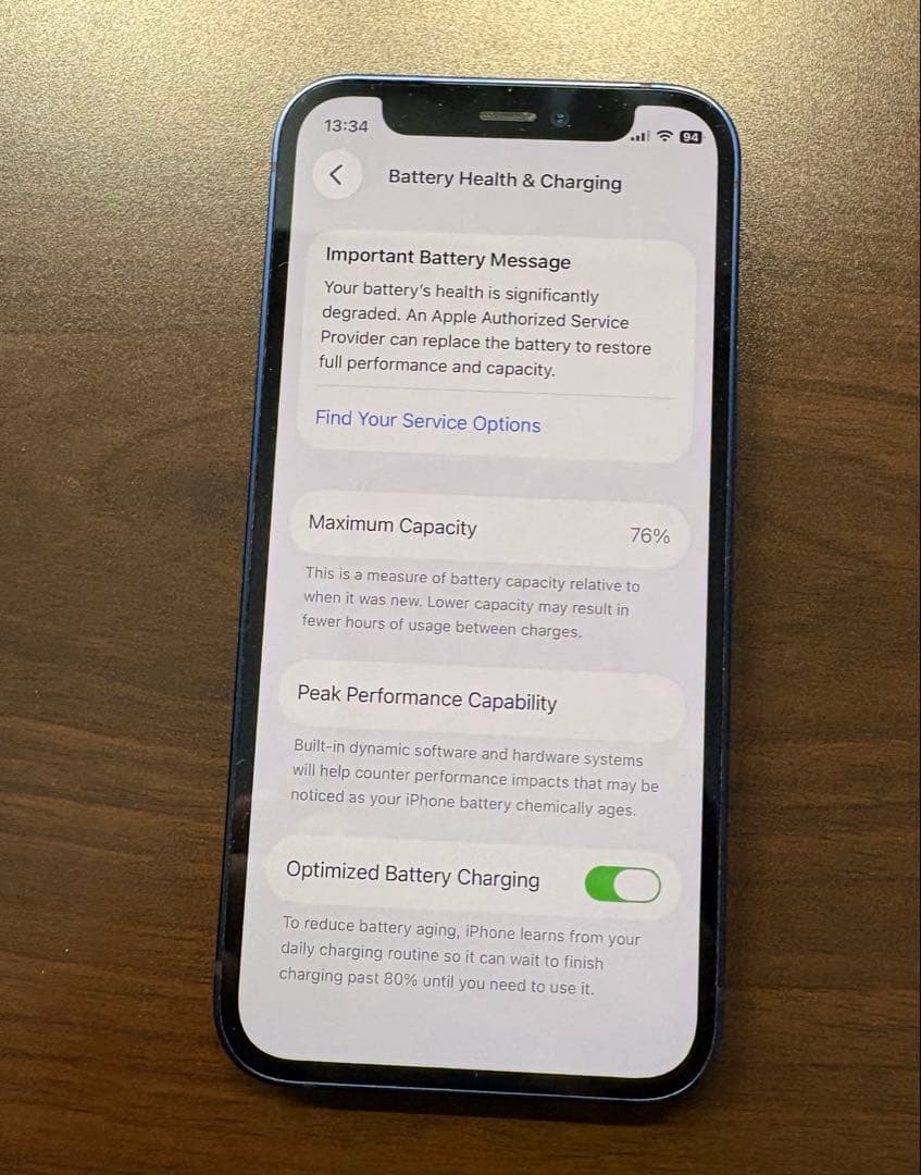 iPhone 12 mini ブルー 本体とケーブル