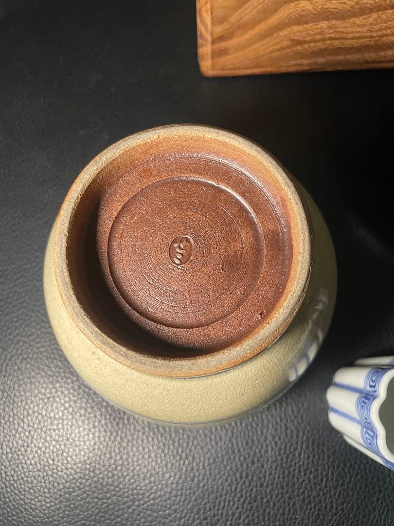 桑製 茶箱 茶道具セット　在銘　京焼　平安春峰　茶道具