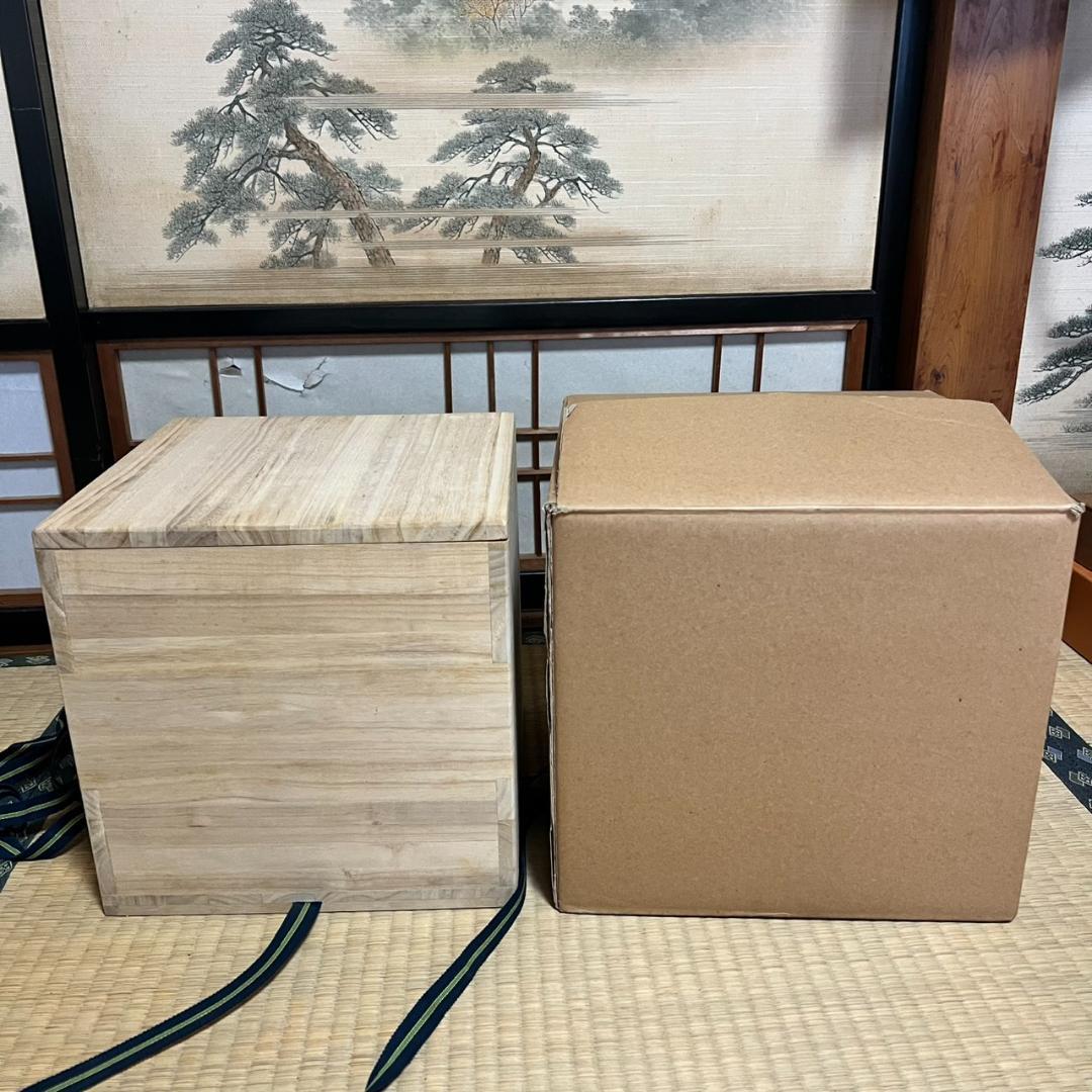 金森紹栄作　国師釜　共箱付き　茶道具