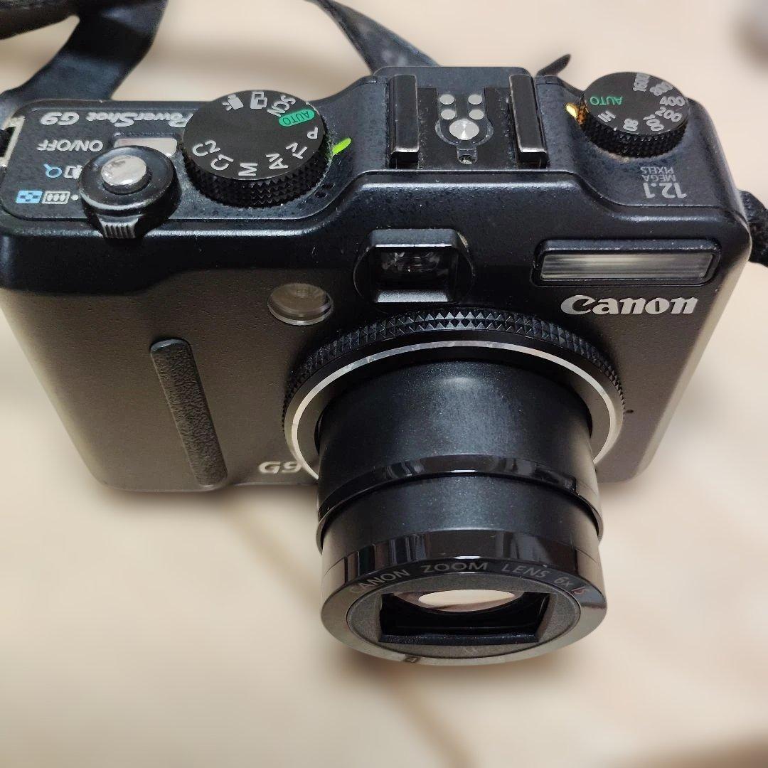 中古品 Canon PowerShot G9 コンデジ ワイドコンバーター付
