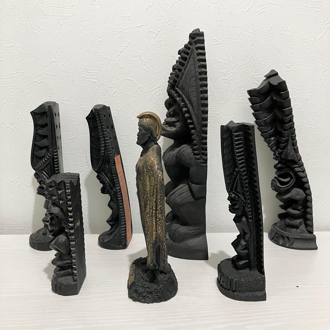 ハワイ　ココジョー　Tiki ハワイアン カメハメハ　置物　F