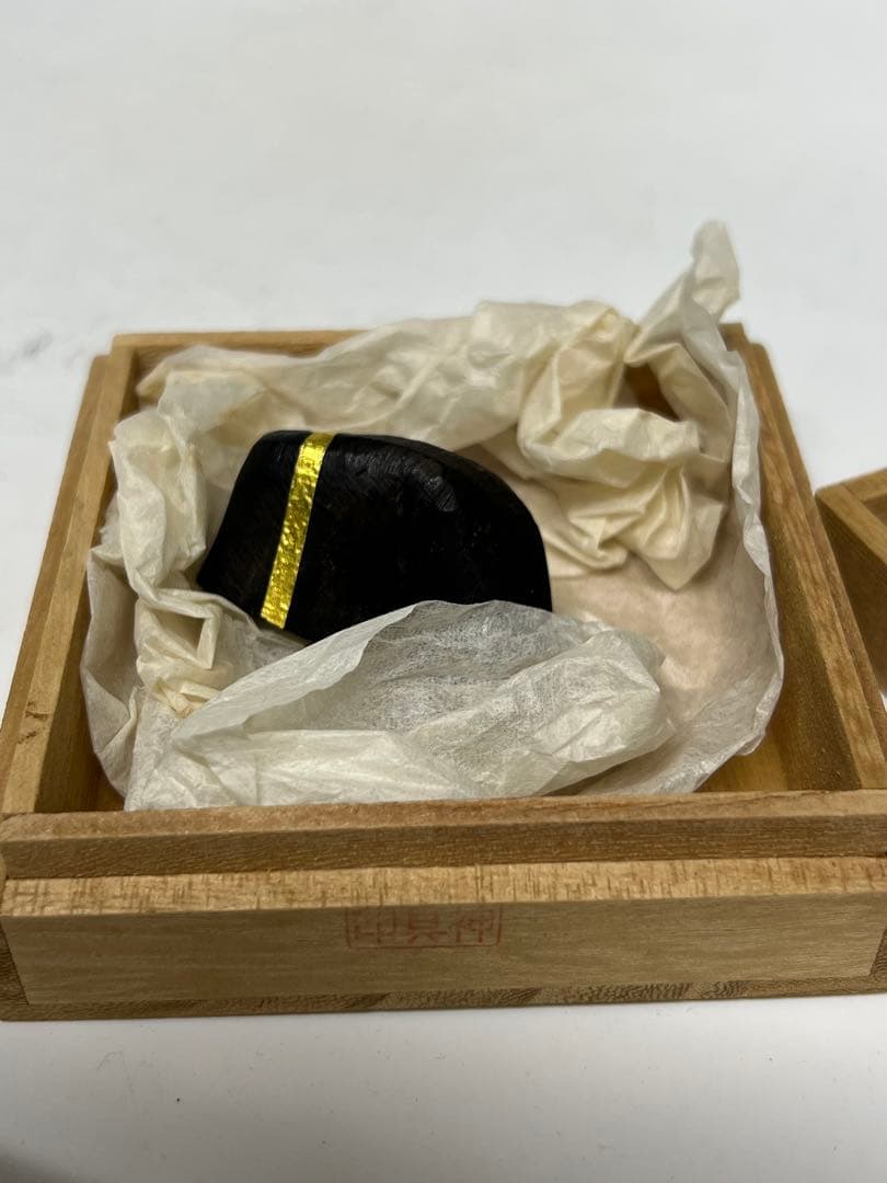 香道具　極上伽羅香木/共箱　重さ：16g BL2-4