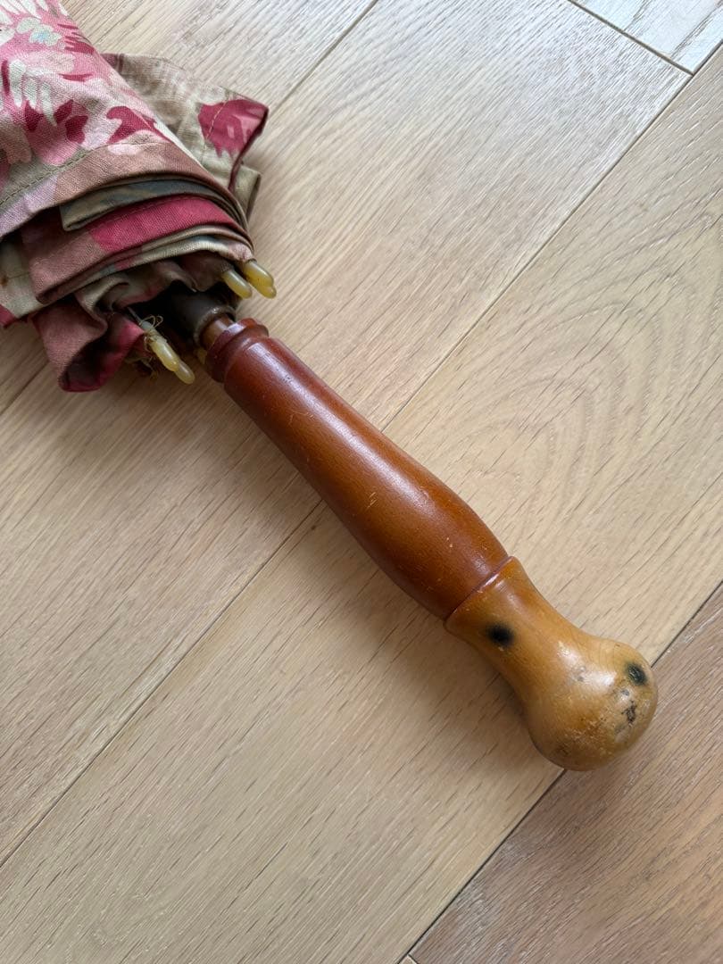 フランスアンティーク子供用花柄日傘.a