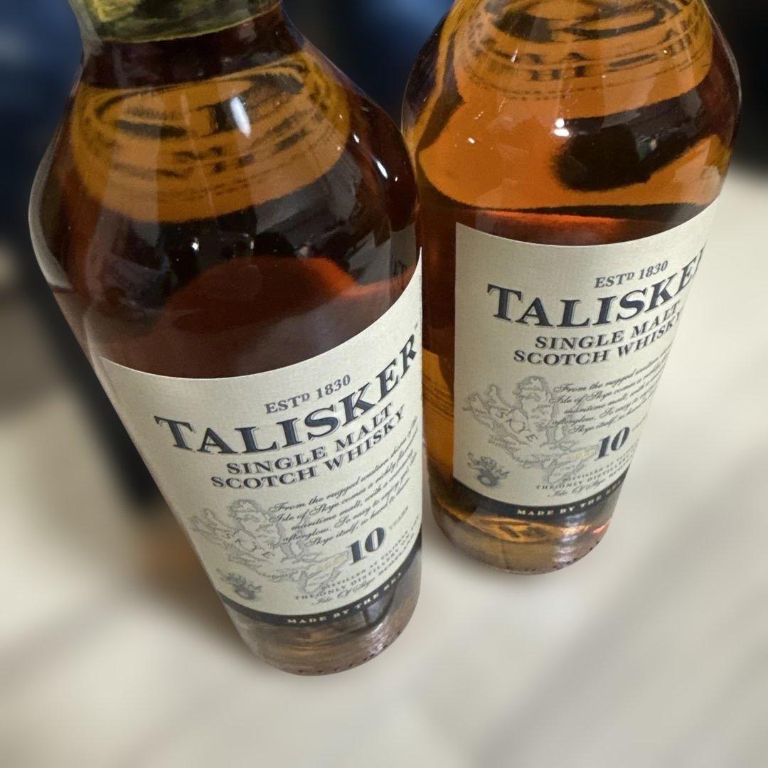 タリスカー　10年　700ml 45.8% 旧ラベル　2本セット　箱付き未開封