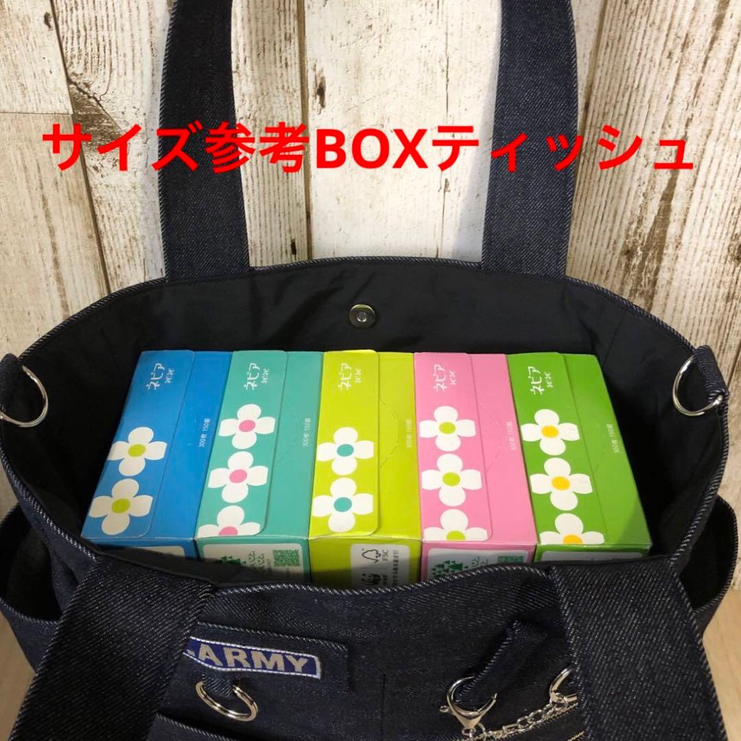 ユキノ助　トートバッグ　ハンドメイド　ネイビー　シルバーW