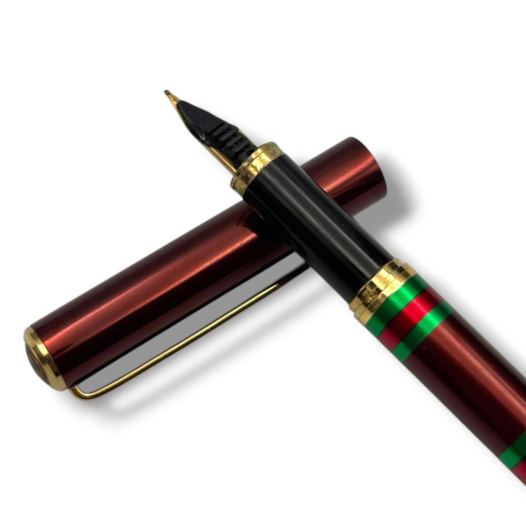 美品 GUCCI オールドグッチ 万年筆 シェリーライン ヴィンテージ