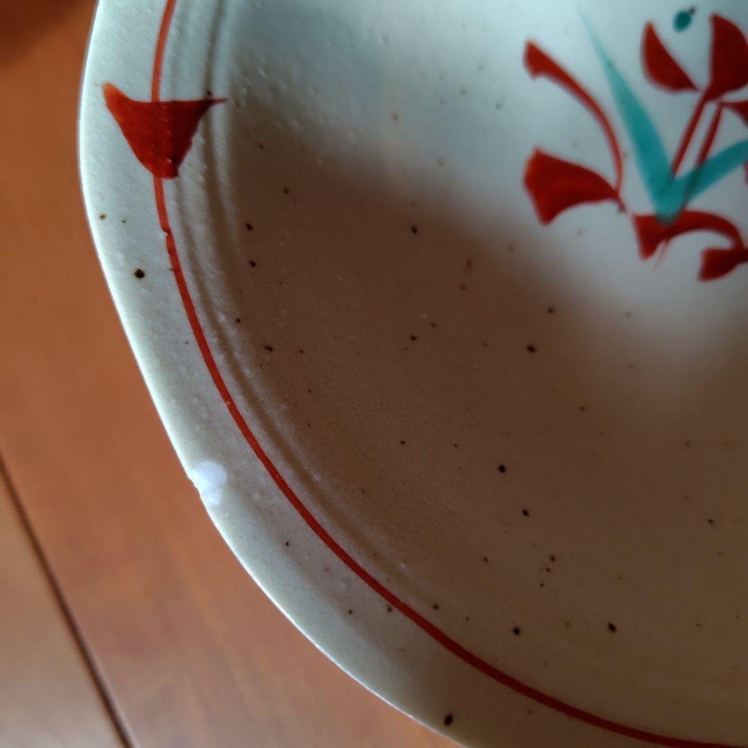 手描き染付足付き丸皿直径5.5cm