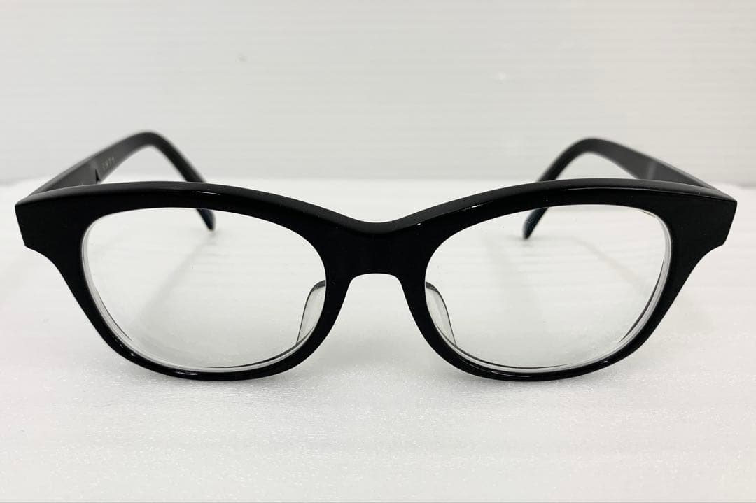 R*1様 白山眼鏡 1975 B2 ブラック 度入りメガネ ケース付き