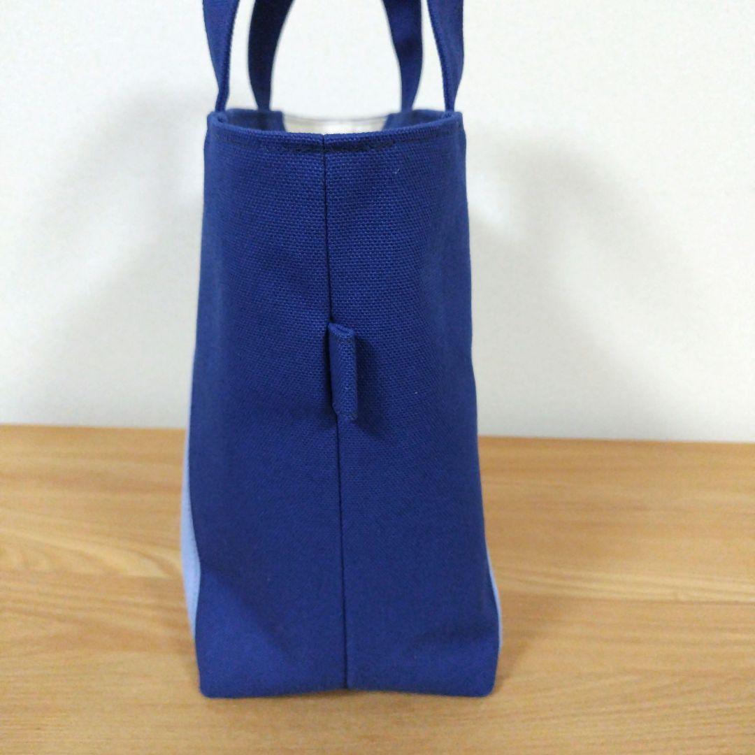 ハンドメイド、トートバック、倉敷帆布、シンプル、バイカラー、縦長