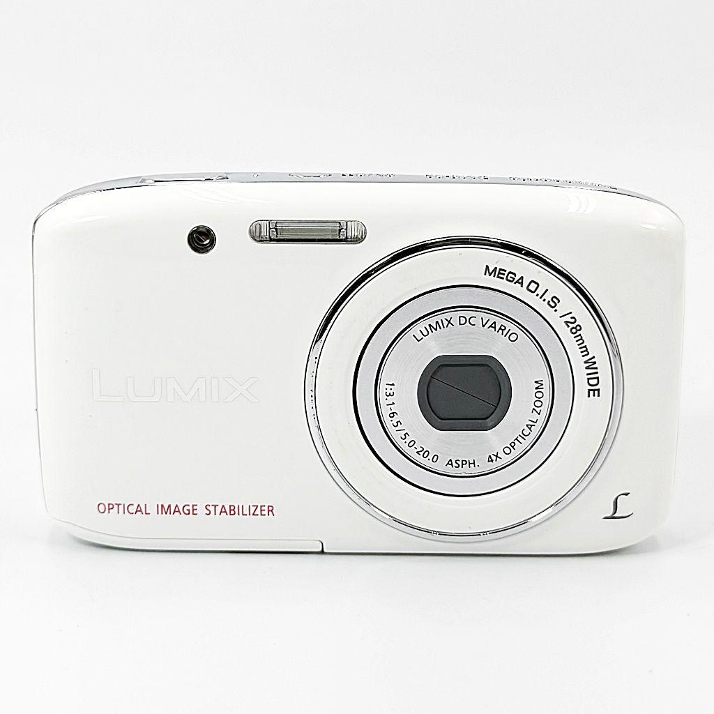 パナソニック LUMIX DMC-S2 ホワイト コンデジ カメラ 中古