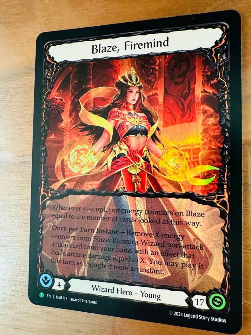 Blaze, Firemind 1枚 RF プロモ FaB