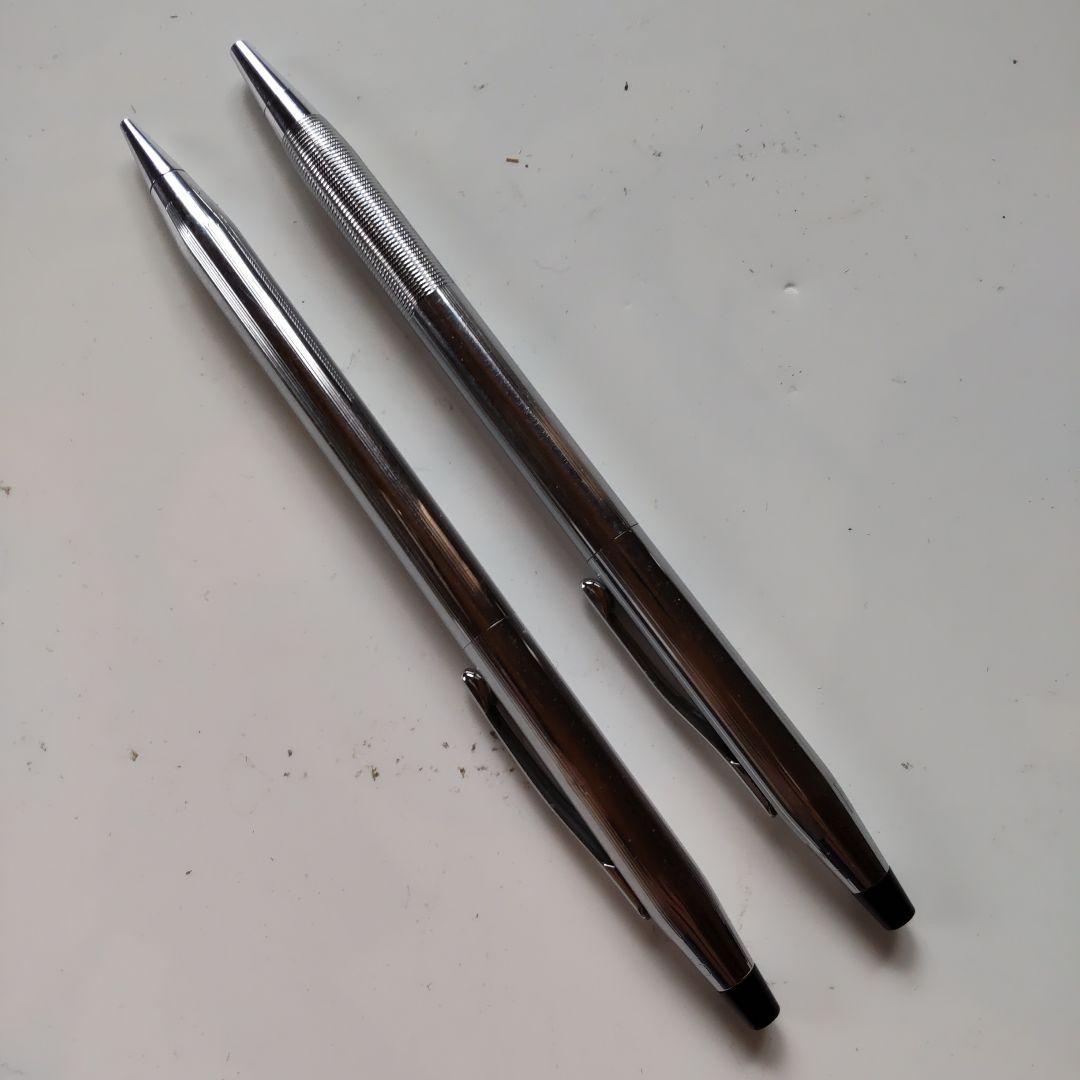 クロス、ボールペンとシャーペンセットともにUSA刻印