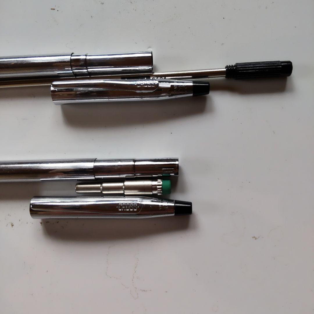クロス、ボールペンとシャーペンセットともにUSA刻印