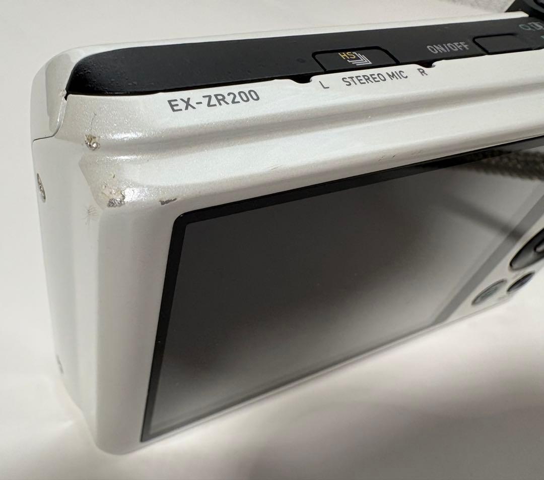 CASIO EXILIM EX-ZR200 ホワイト バッテリー 充電器