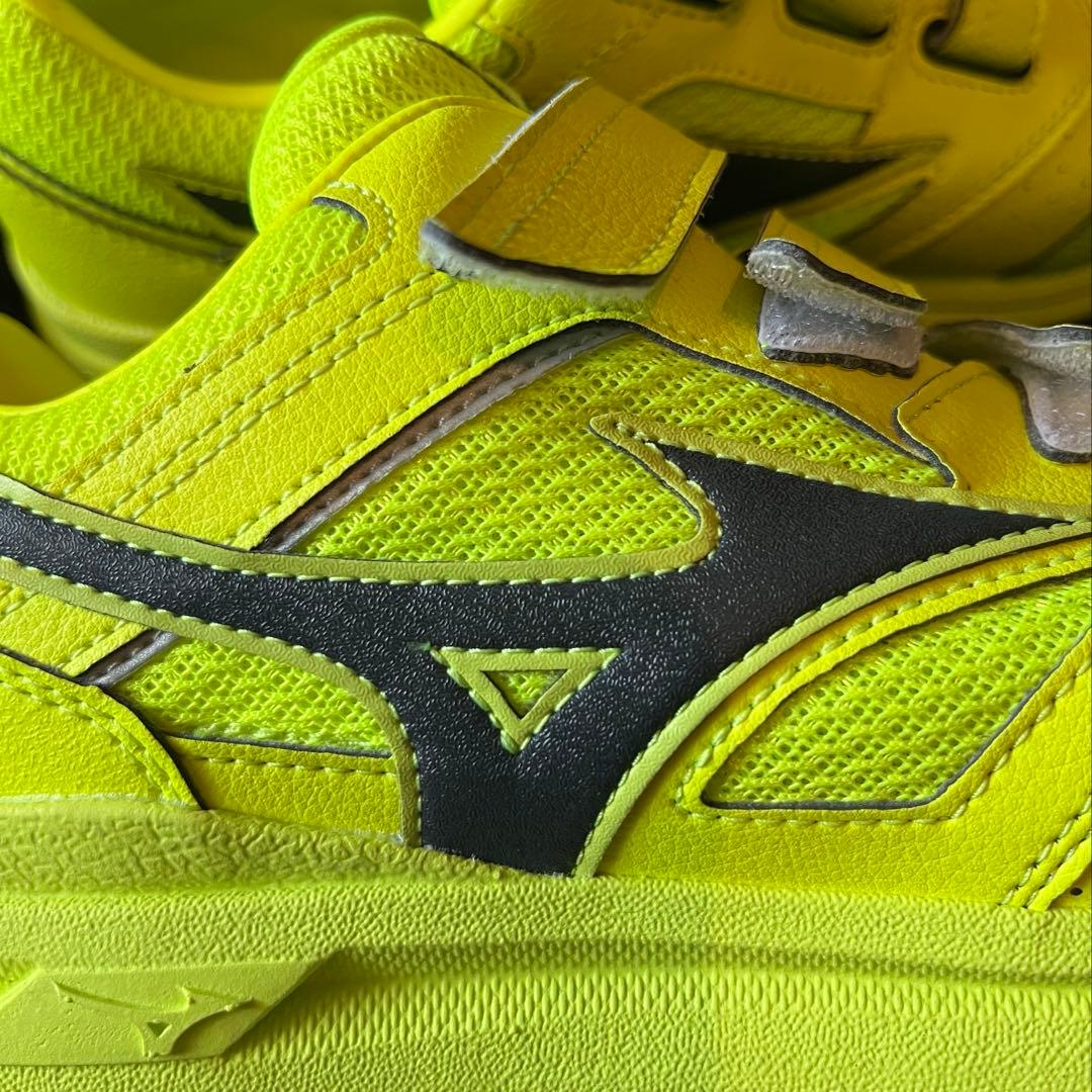 Mizuno 蛍光イエロー 安全靴 オールマイティベルクロ27cm