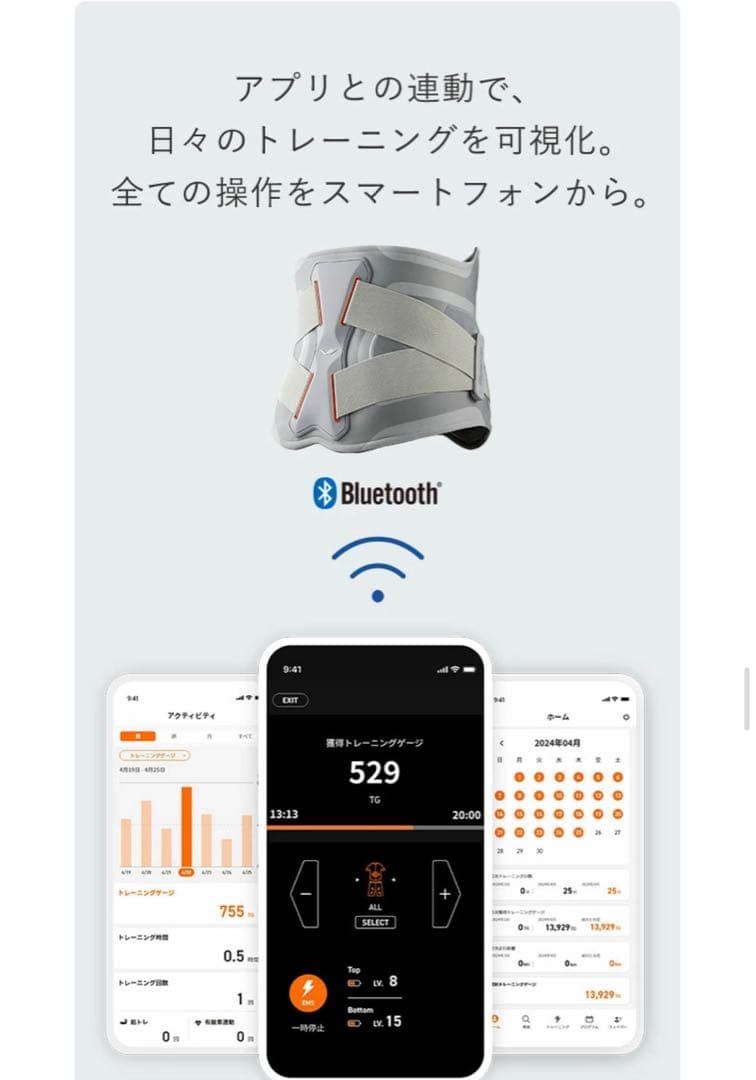 シックスパッド　SIXPAD メディカルコア　腰　インナーマッスル　Mサイズ