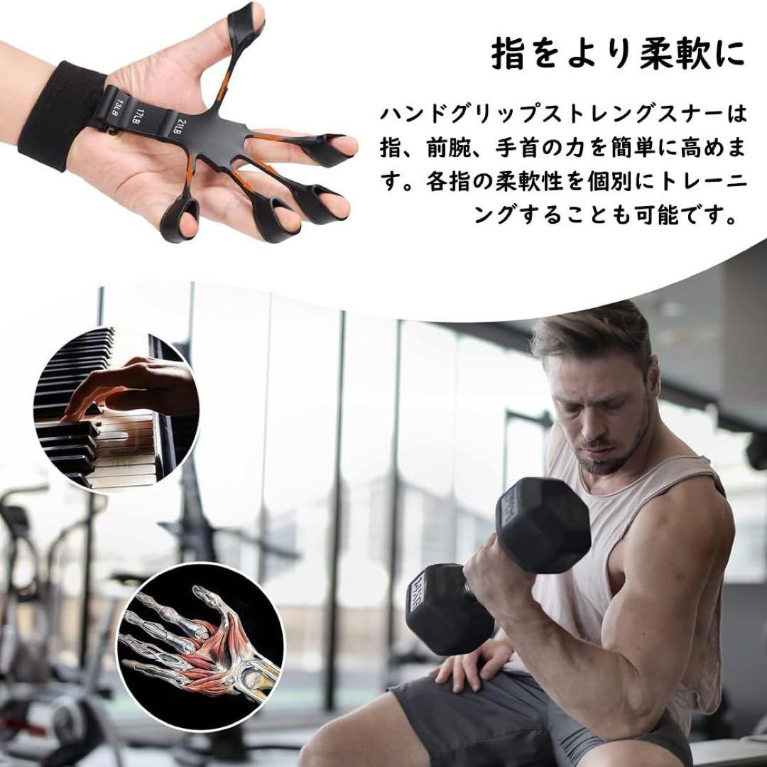 ハンドグリップ フィンガーパワー 2個セット 指トレーニング 握力