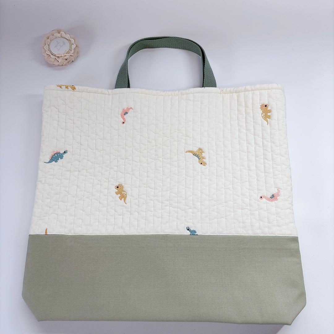 はるはる様　レッスンバッグ　上履き袋　体操着袋　ハンドメイド　ヌビ　キルト