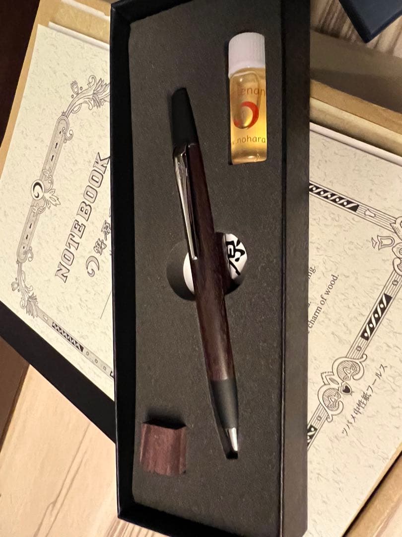 野原工芸 ロータリーボールペン　キングウッド　新品