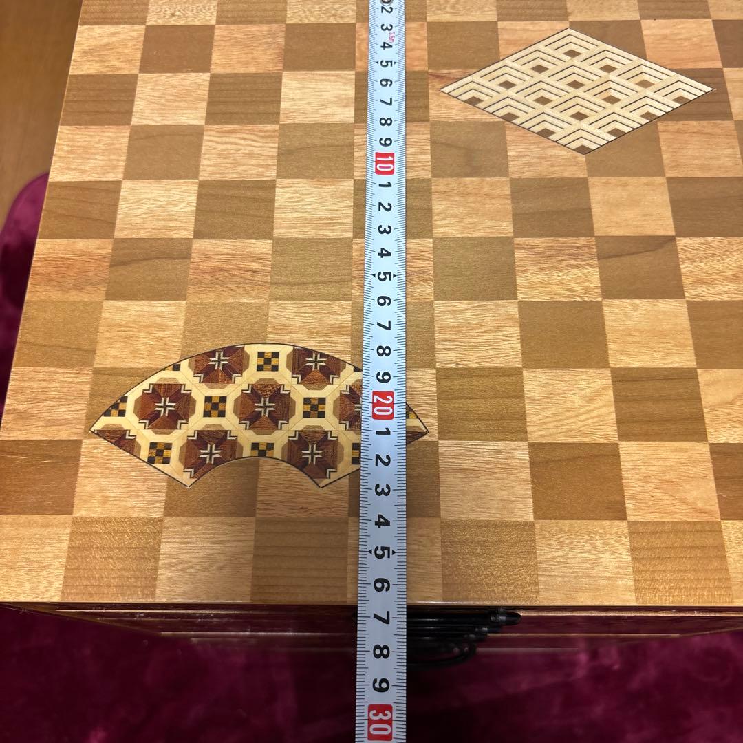 小物入れ箱　箱根寄木細工 7段引き出し