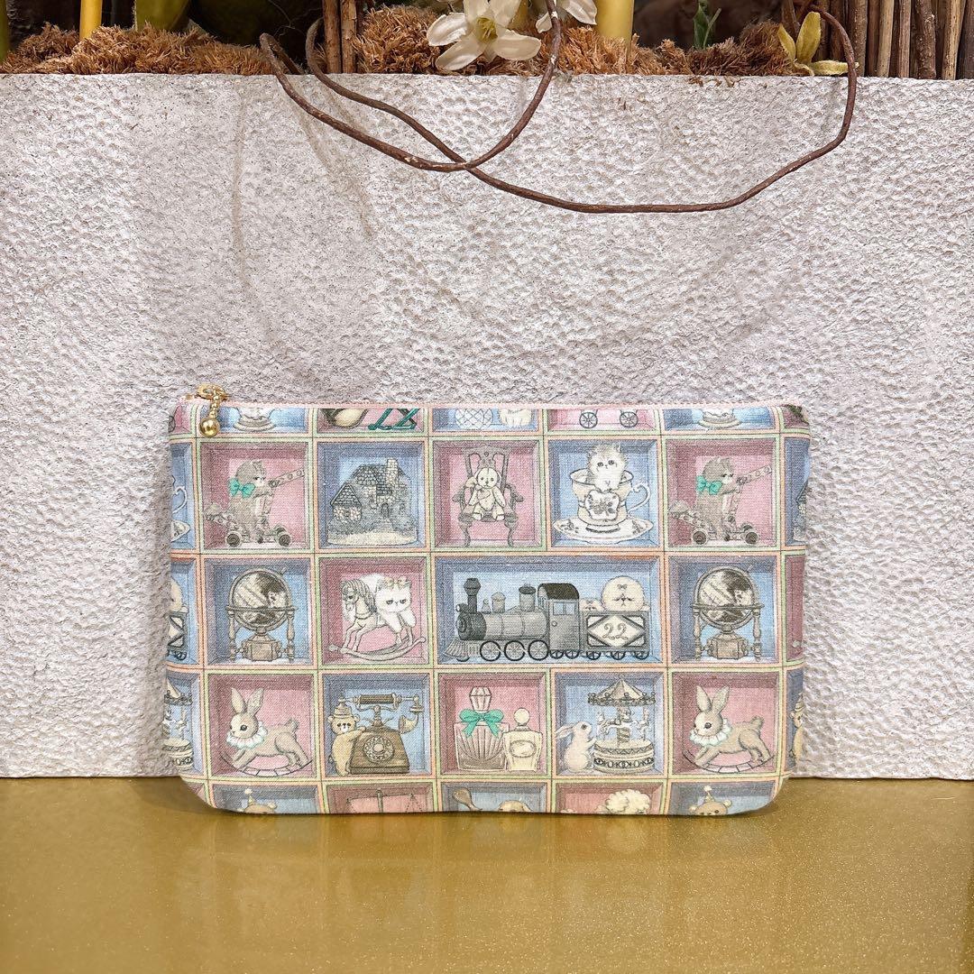 はなりん　 L字型ファスナーポーチ　ユキエモン　ハンドメイド