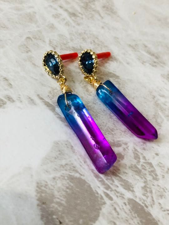 ピアス限定!! 氷柱クリスタル ピアス イヤリング