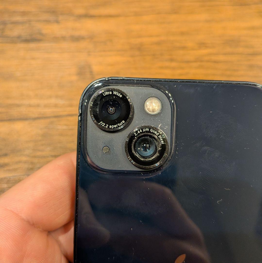 ジャンクiPhone13 256GB カメラボケ(レンズ割れ)バッテリー77%