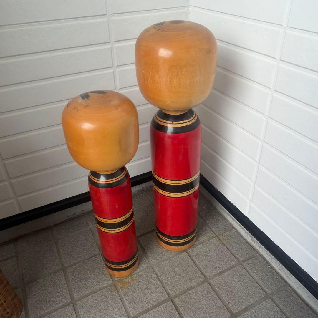日本の伝統　こけし　Kokeshi dolls 2セット　55cm 45cm