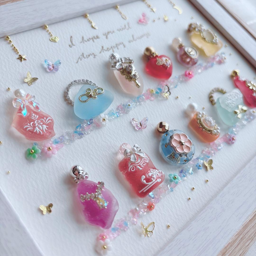 シーグラスアート　オシャレ　プリンセス　香水　化粧品　雑貨　インテリア