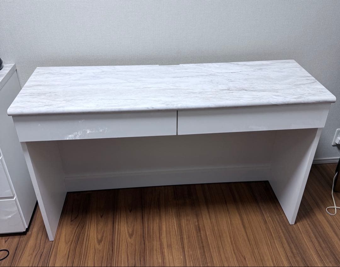 Canan 大理石調デスク 幅121cm