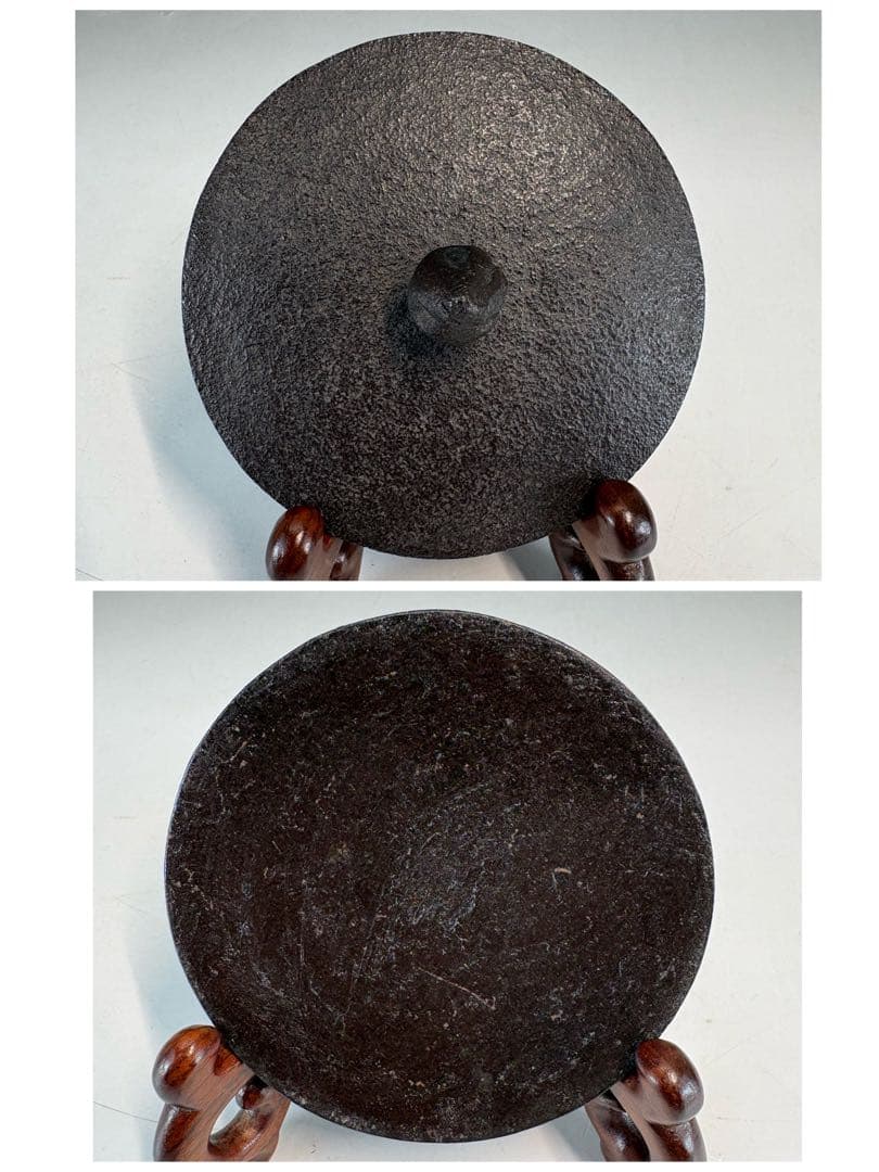 ★中古品★茶道具　横倉嘉山造　七宝紋銚子　替蓋　平安春峰