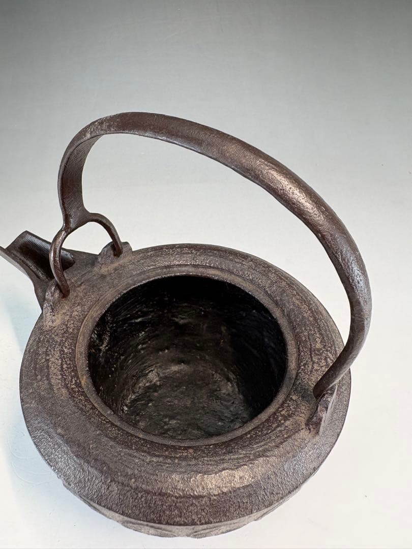 ★中古品★茶道具　横倉嘉山造　七宝紋銚子　替蓋　平安春峰