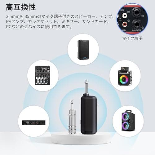 XIAOKOA ダイナミックマイク ワイヤレスマイク ハンズマイク カラオケマp