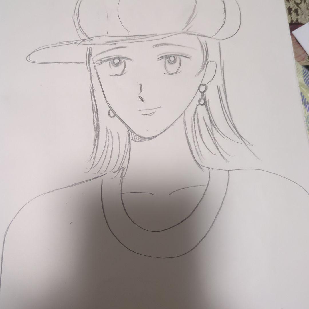 アニメ風キャップ女子イラスト