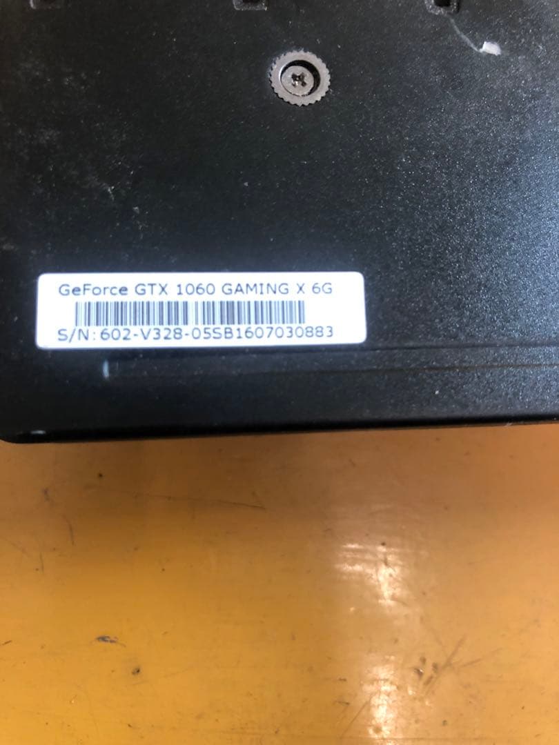 MSI GeForce GTX1060 GAMING X 6. G 現状渡し