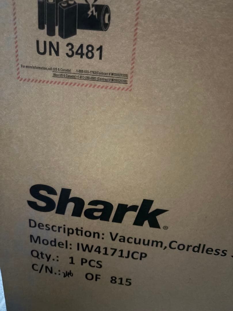 新品　Shark 掃除機 IW4171JCPNC Power Clean 360