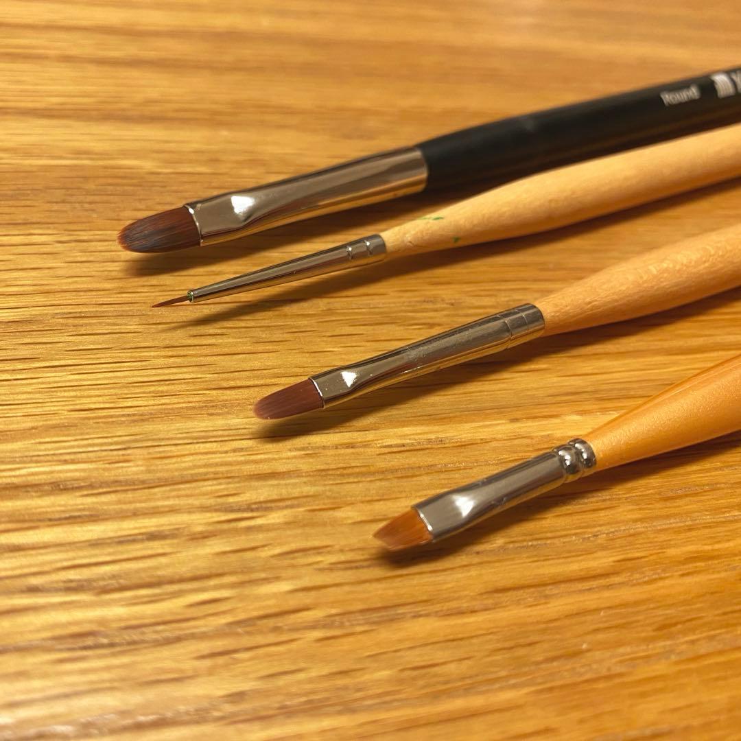 ジェルネイルブラシ アートブラシ4本セット