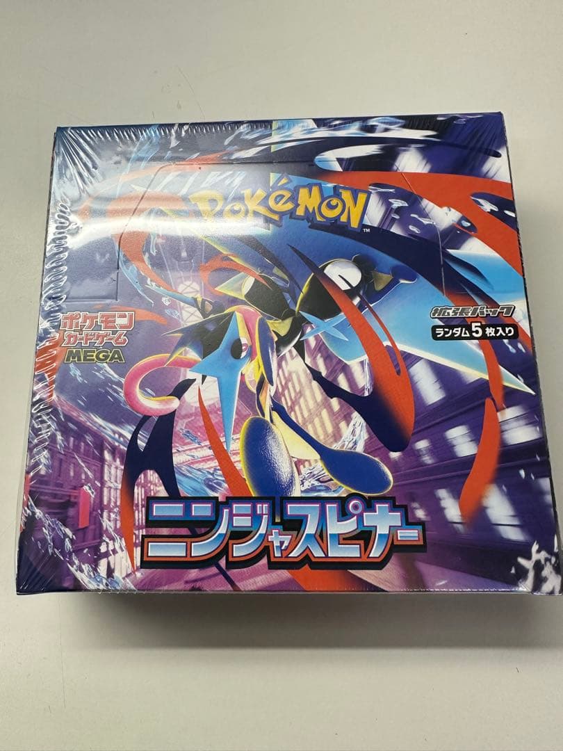 新品、未開封 シュリンク付き ポケモンカードゲーム ニンジャスピナー 1BOX