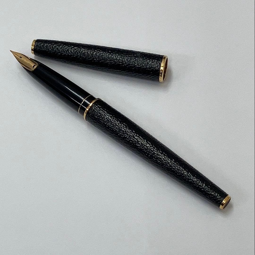 【極美品】 PILOT パイロット　 万年筆 皮巻き ペン先　K14 細字　F