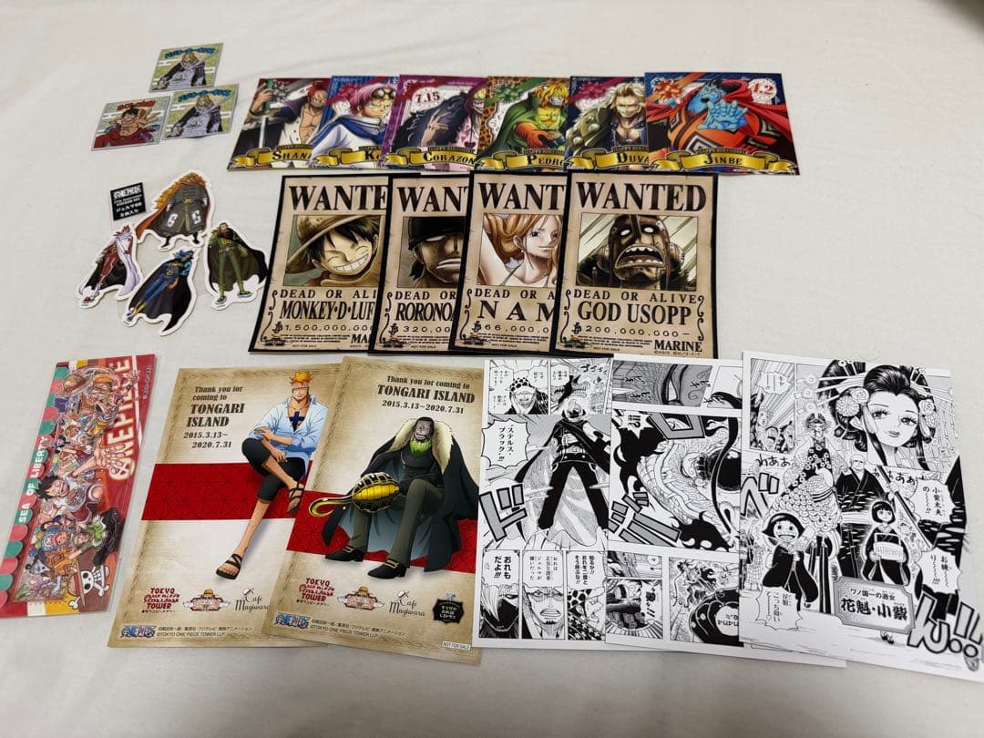 ONE PIECE グッズ まとめ売り カード キーホルダー ステッカー 特典