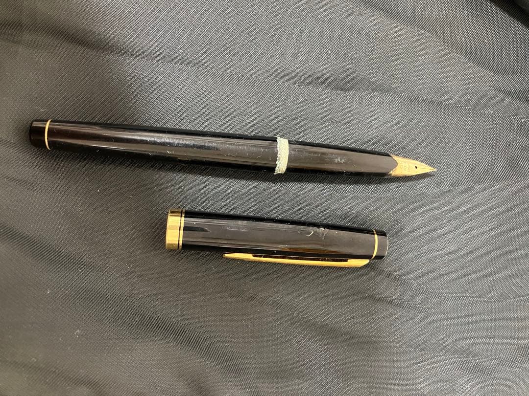 PILOT 14k 585 刻印 万年筆 黒ゴールド パイロット