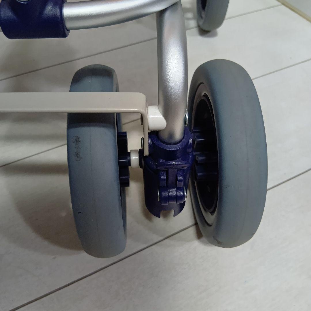 ユーバ産業 SUWAREL シルバーカー ショッピングカート 花柄デザイン 赤