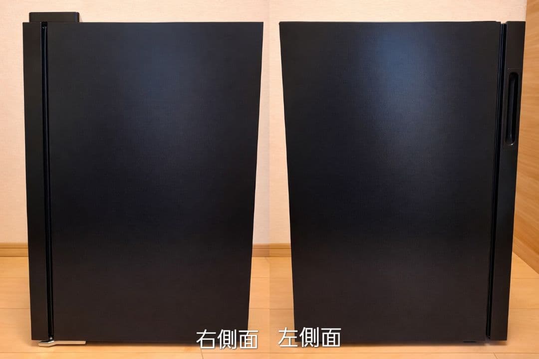 【ほぼ新品】小型冷蔵庫 69L HCK ゲーミング仕様 LED付き ガラスドア
