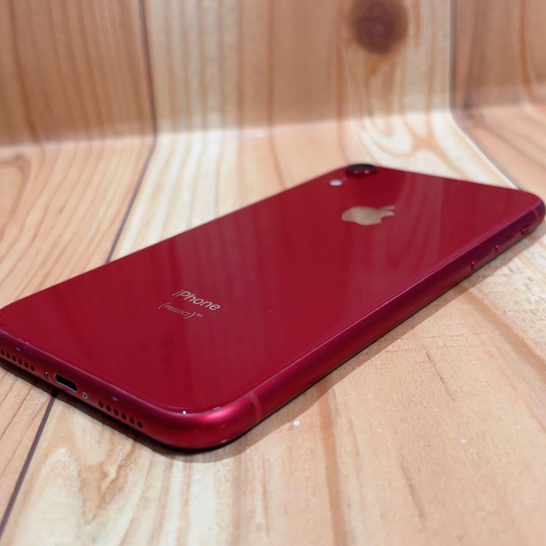 SIMフリー 本体 iPhone XR 128 GB 617 レッド 電池交換済